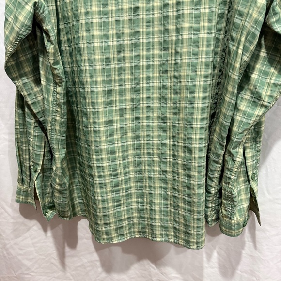 ExOfficio Plaid Button Down Ventilated Outdoor Shirt 2XL Long Sleeve Lightweight - Picture 9 of 16